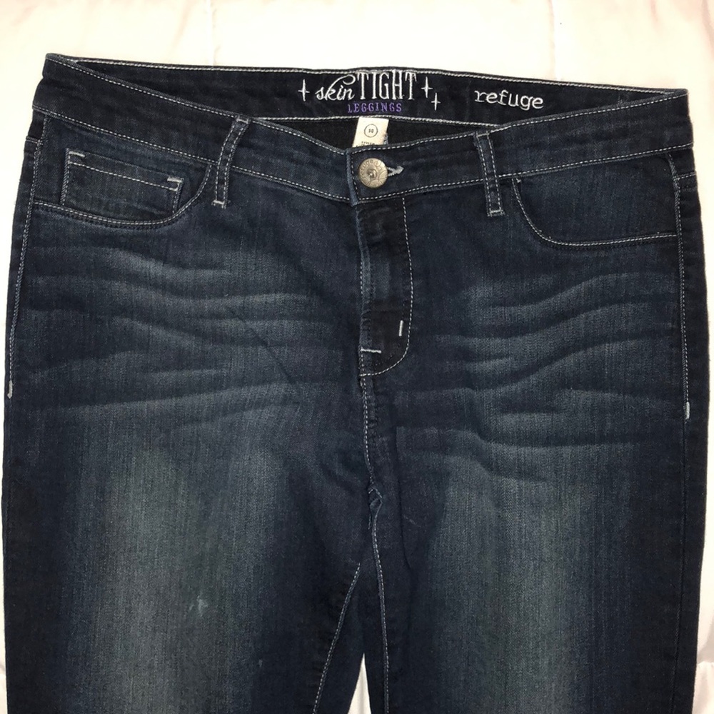 Dark blue jeans